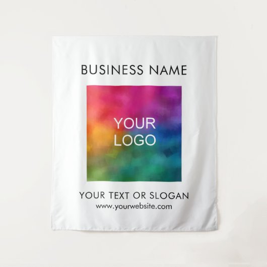 Custom Business Logo Party Event Seminar Groot Wandkleed (Voorkant)