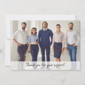 Custom Business Logo Photo Company 5x7 bedankt Notitiekaartje (Achterkant)