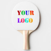 Custom Business Logo Ping Pong Paddle Uw kleuren Tafeltennisbatje (Voorkant)