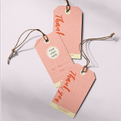 Custom Business Logo Prijs Kleding Roze Display Cadeaulabel