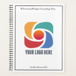 Custom Business Logo Professional 2025 Bedrijf Planner<br><div class="desc">Deze chique custom business planner voor 2025 is gepersonaliseerd met uw eigen bedrijf logo in het centrum. Voeg uw bedrijfsnaam toe aan dit moderne ontwerp voor een stijlvol,  op maat gemaakt vakantiegeschenk voor uw bedrijfsmedewerkers.</div>