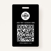 Custom Business Logo Professional Eenvoudig Wit Badge (Voorkant)