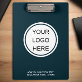 Custom Business Logo Professional Navy Blue Klembord