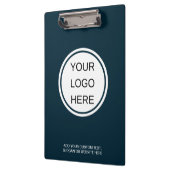 Custom Business Logo Professional Navy Blue Klembord (Links)