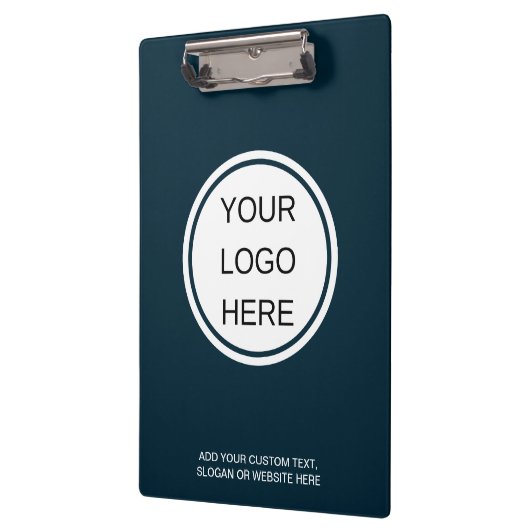Custom Business Logo Professional Navy Blue Klembord (Links)