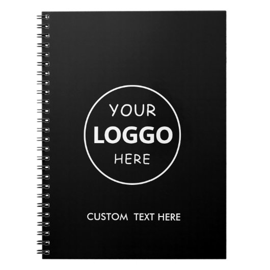 Custom Business Logo Professional Notitieboek (Voorkant)