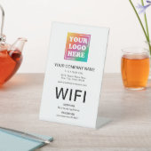 Custom Business Logo Professional WiFi Reclamebord Met Voetstuk (Insitu)