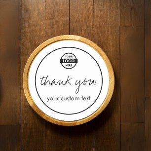 Custom Business Logo Promotie Bedankt Ronde Sticker