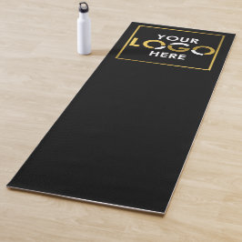Custom Business Logo Promotional Black Gold Luxury Yogamat
