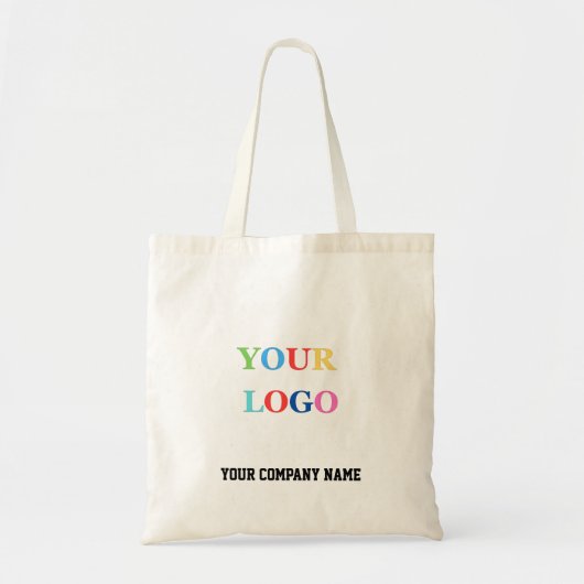 Custom Business Logo Promotional Branding Tote Bag (Voorkant)
