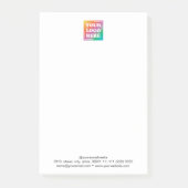 Custom Business Logo Promotional Company Post-it® Notes (Voorkant)