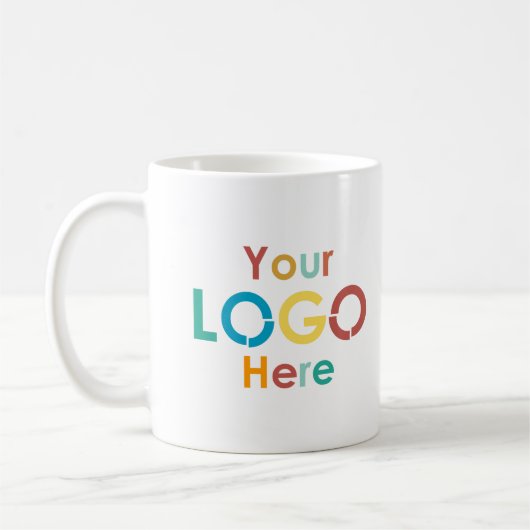 Custom Business Logo Promotional Marketing Koffiemok (Links)