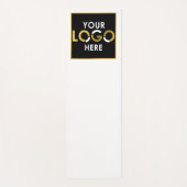 Custom Business Logo Promotional White Gold Luxury Yogamat (Voorkant)