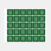 Custom Business Logo Promotionele Merkkleding Labels (Vel)