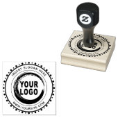 Custom Business Logo Promotionele Ronde Rubber Sta Rubberstempel (Gestempeld)