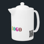 Custom Business Logo Promotionele Theepot Gift<br><div class="desc">Theepotten met Custom Company Logo Uw Zakelijke Promotie Gepersonaliseerd Cadeau - Maak Uniek Uw Eigen Ontwerp - Voeg Uw Logo / Afbeelding / of Tekst / meer - Vergroot en verplaats of verwijder en voeg elementen / afbeelding toe met de Maatwerktool. Kies / voeg uw favoriete achtergrond / tekstkleuren !...</div>