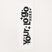 Custom Business Logo Promotionele Zwart Wit Retro Yogamat (Voorkant)