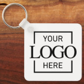 Custom Business Logo & QR Code Promotional Swag Sleutelhanger (Voorkant)