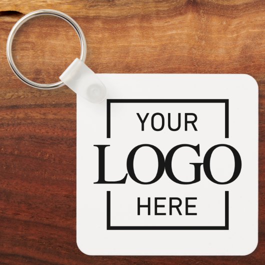 Custom Business Logo & QR Code Promotional Swag Sleutelhanger (Voorkant)