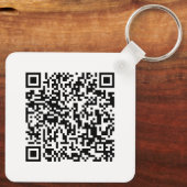 Custom Business Logo & QR Code Promotional Swag Sleutelhanger (Achterkant)