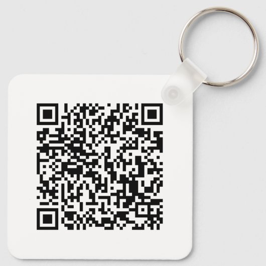 Custom Business Logo & QR Code Promotional Swag Sleutelhanger (Achterkant)