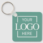 Custom Business Logo & QR Code Promotional Swag Sleutelhanger (Voorkant)
