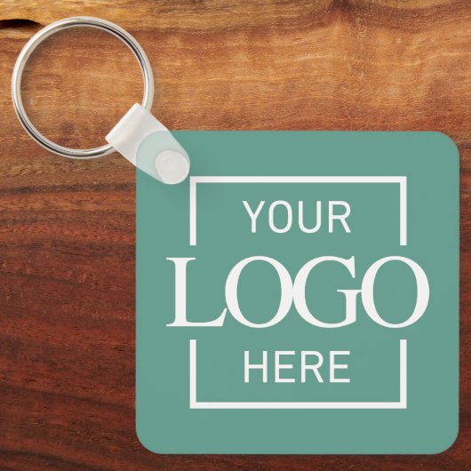 Custom Business Logo & QR Code Promotional Swag Sleutelhanger (Voorkant)