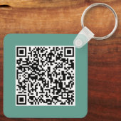 Custom Business Logo & QR Code Promotional Swag Sleutelhanger (Achterkant)