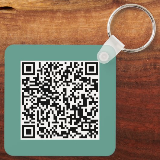 Custom Business Logo & QR Code Promotional Swag Sleutelhanger (Achterkant)