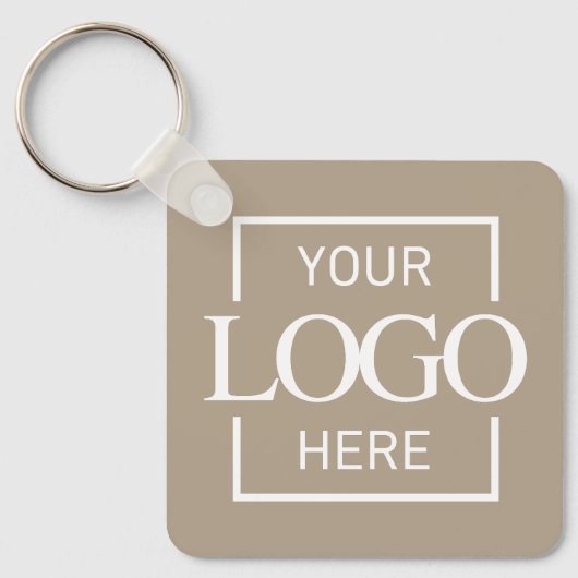 Custom Business Logo & QR Code Promotional Swag Sleutelhanger (Voorkant)
