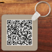 Custom Business Logo & QR Code Promotional Swag Sleutelhanger (Achterkant)