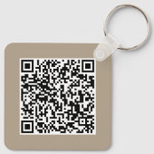 Custom Business Logo & QR Code Promotional Swag Sleutelhanger (Achterkant)