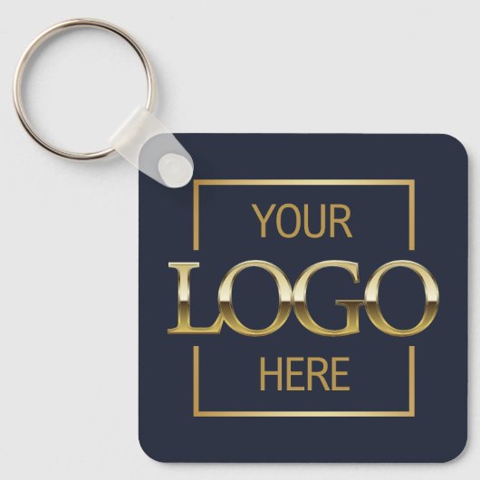 Custom Business Logo & QR Code Promotional Swag Sleutelhanger (Voorkant)