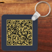 Custom Business Logo & QR Code Promotional Swag Sleutelhanger (Achterkant)