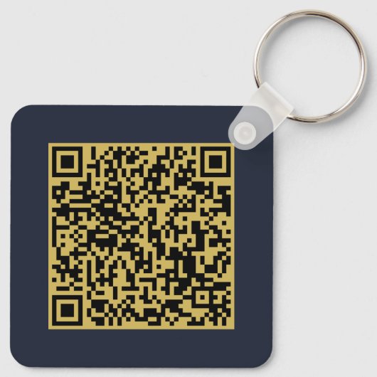Custom Business Logo & QR Code Promotional Swag Sleutelhanger (Achterkant)