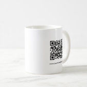 Custom Business Logo QR Code Scan Me Sjabloon Koffiemok (Voorkant rechts)