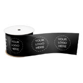 Custom Business Logo Ribbon Satijnen Lint (Spoel)