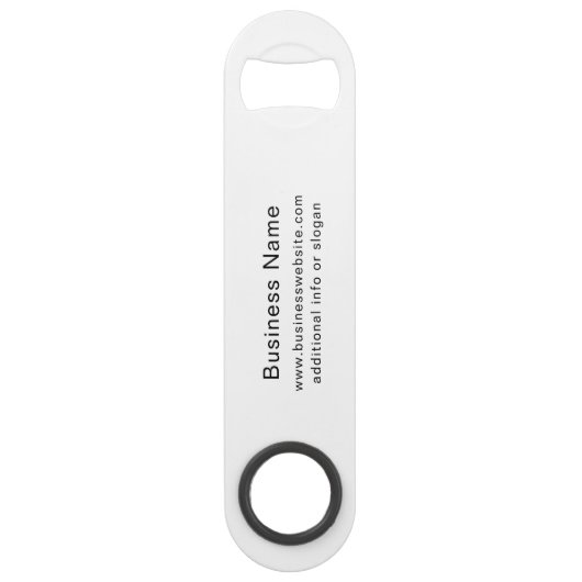 Custom Business Logo Roestvrijstalen flesopener Speed Flessenopener (Voorkant)