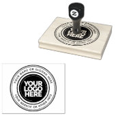 Custom Business Logo Round Large Rubberstempel (Gestempeld)