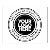 Custom Business Logo Round Large Rubberstempel (Afrduk)