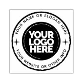 Custom Business Logo Round Rubberstempel (Afrduk)
