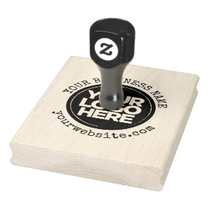 Custom Business Logo Round Typewriter Rubberstempel