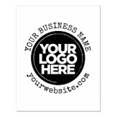 Custom Business Logo Round Typewriter Rubberstempel (Afrduk)