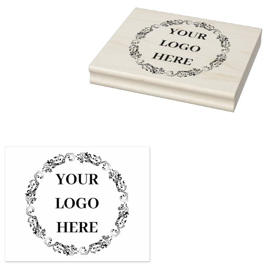 Custom Business Logo Rubber Stamp for Stationery” Rubberstempel (Gestempeld)