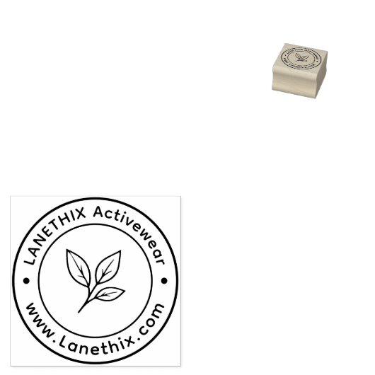  Custom Business Logo Rubber Stamp Rubberstempel (Gestempeld)