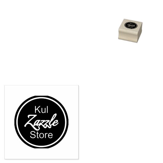 Custom Business Logo Rubber Stamp Rubberstempel (Gestempeld)
