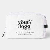Custom Business Logo Schattige Stijlvol Cool White Toilettasje (Achterkant)