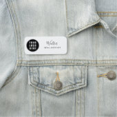 Custom Business Logo Script Bedrijfsmedewerker Naamplaatje (In situ)