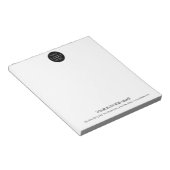 Custom Business Logo Simple Minimalist Promotional Notitieblok (Schuin)