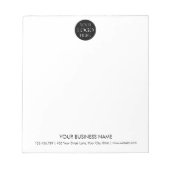 Custom Business Logo Simple Minimalist Promotional Notitieblok (Voorkant)